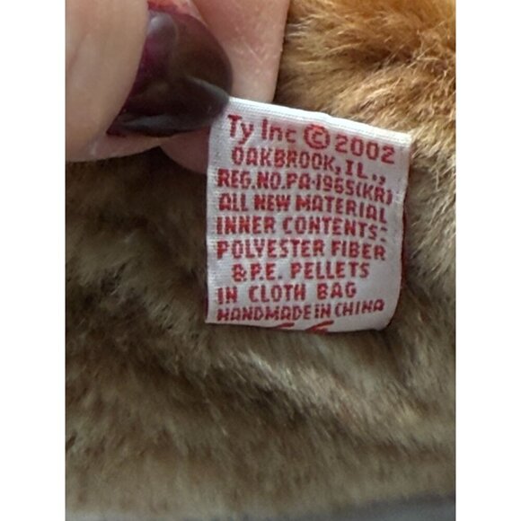 Ty Beanie Buddies 2002 Billionaire Bear With Dollar Sign Green Ribbon 100% Tylon - Picture 3 of 9